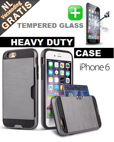 iPhone 6-6s Multi Case + Tempered Glass!